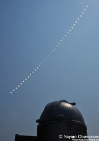 2012年5月21日 6時35分〜9時25分に撮影された部分日食