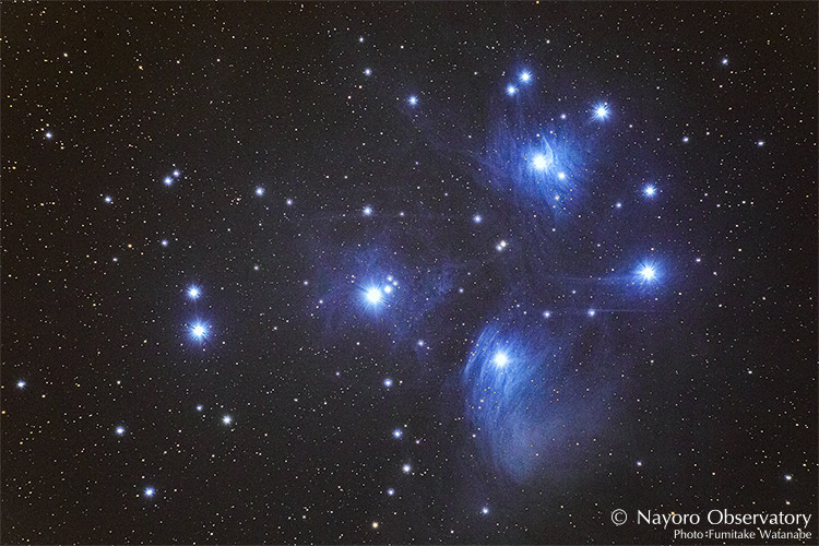 2019年9月4日撮影されたM45 プレアデス星団（すばる）