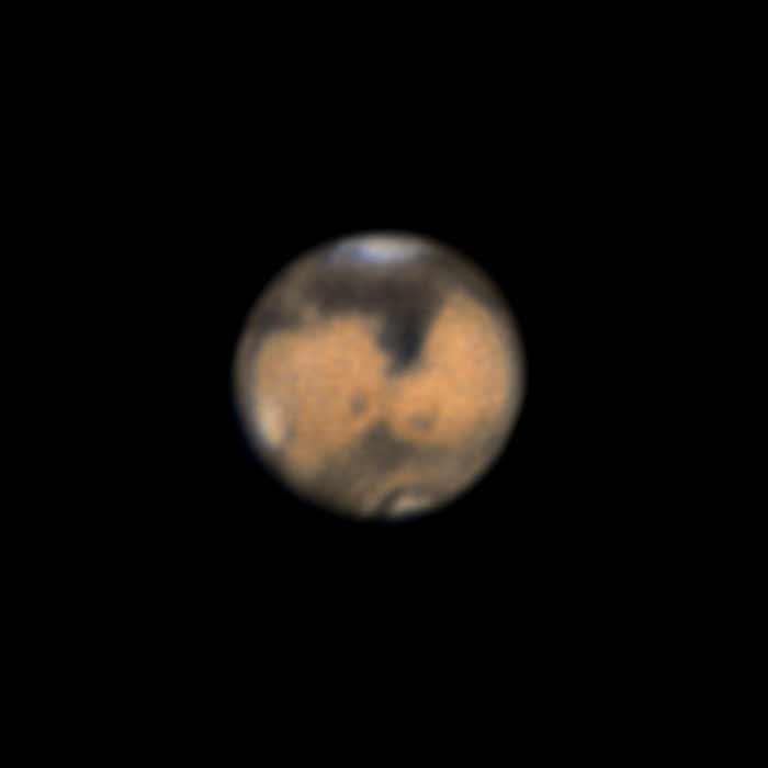 2014年4月8日に撮影された火星