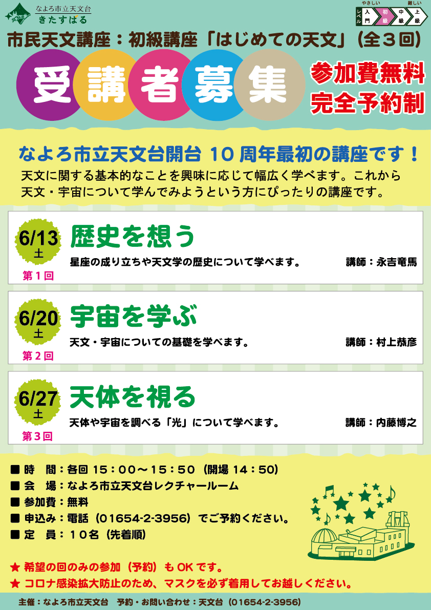 市民天文講座ポスター