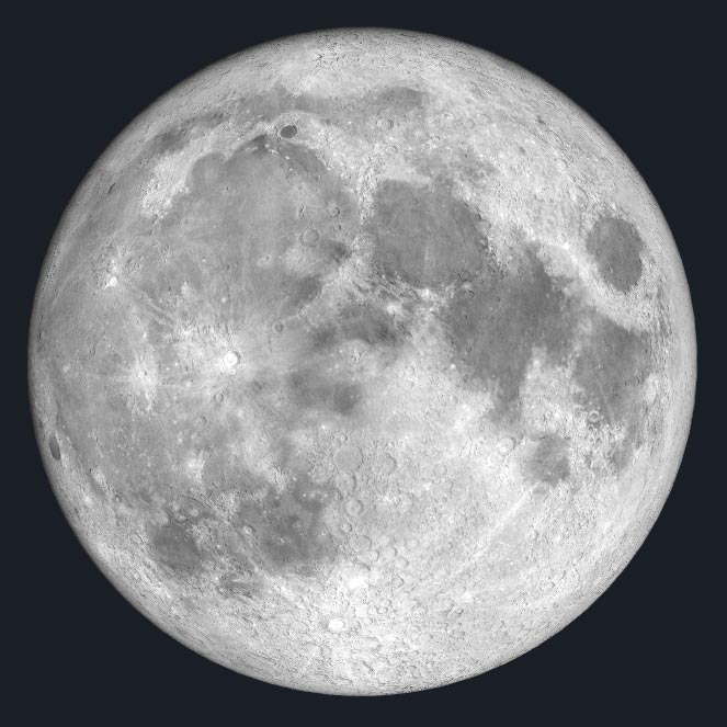 10月1日に見られる十五夜の月の様子