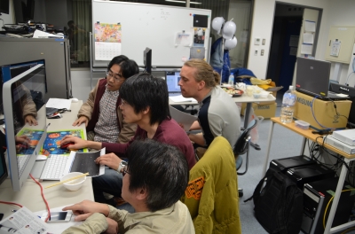 なよろ市立天文台の50cm・40cm望遠鏡での観測の様子