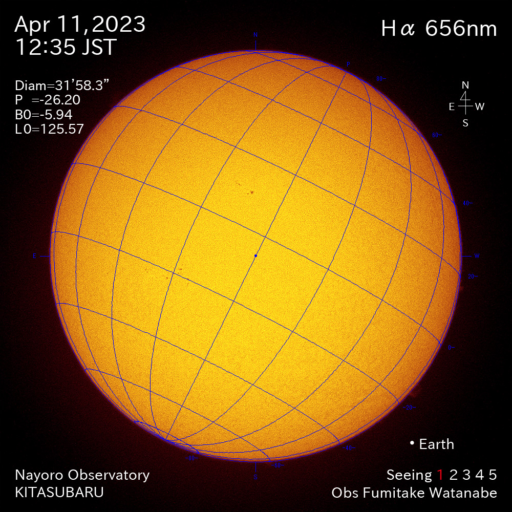 2022年4月11日 Ha波長の太陽