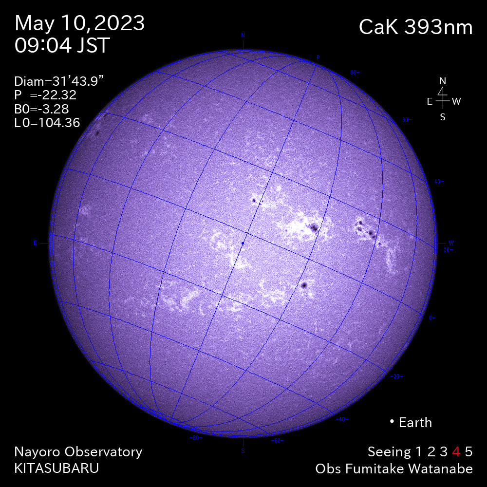 2022年5月10日 CaK波長の太陽