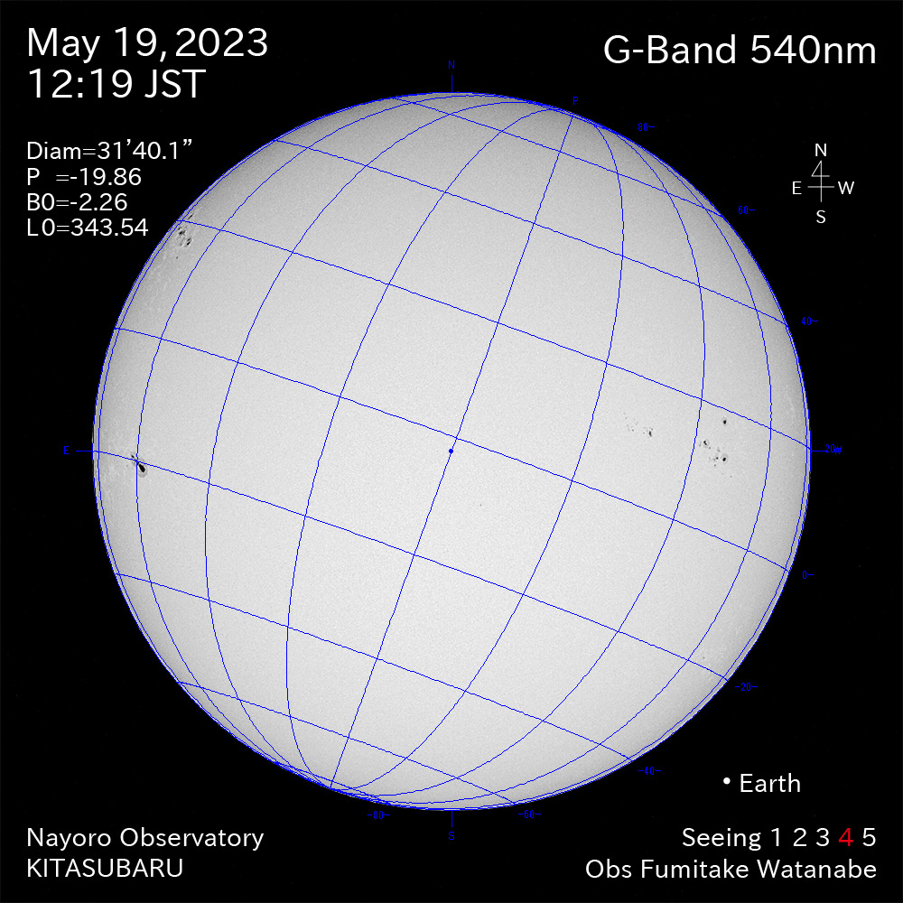 2022年5月19日 540nm波長の太陽