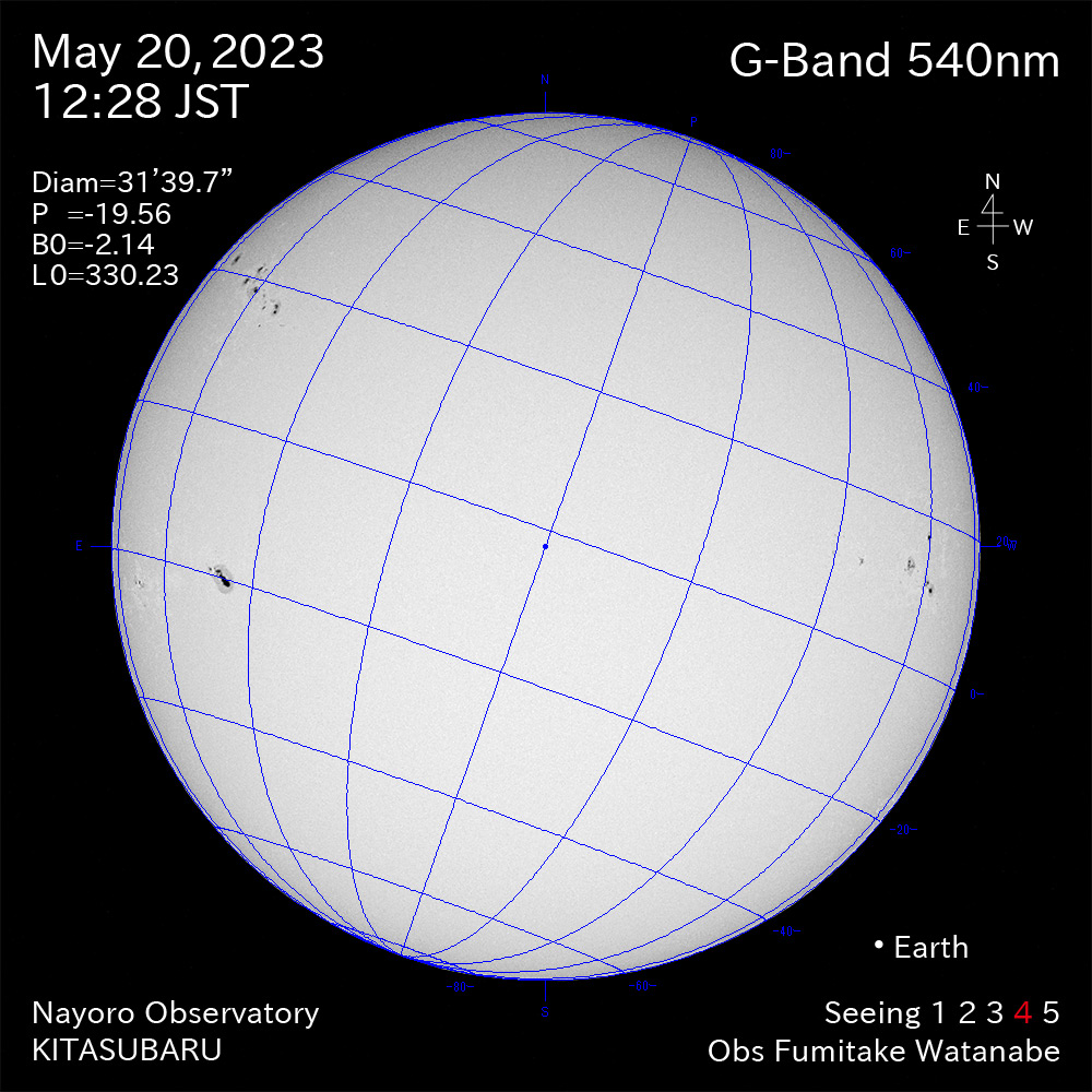 2022年5月20日 540nm波長の太陽