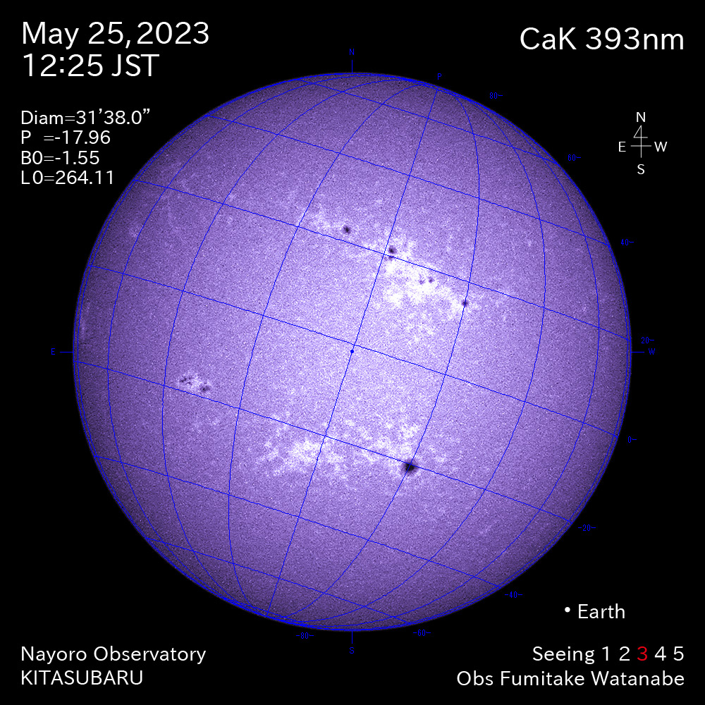 2022年5月25日 CaK波長の太陽