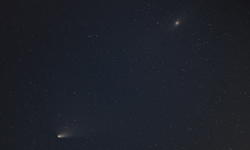 2013年4月3日 4時10分に撮影されたパンスターズ彗星