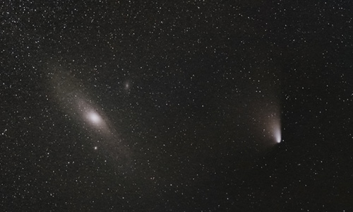 2013年5月30日 19時35分に撮影されたパンスターズ彗星