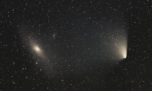 2013年4月5日 2時35分に撮影されたパンスターズ彗星