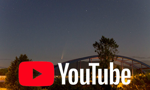 2020年7月10日 02時01分から02時53分に撮影されたネオワイズ彗星