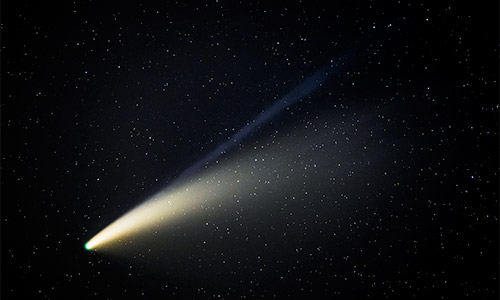2020年7月17日 21時24分から21時35分に撮影されたネオワイズ彗星