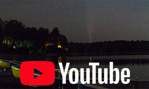 2020年7月19日 00時35分から02時48分に撮影されたネオワイズ彗星