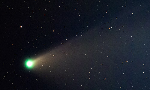 2020年7月30日 20時47から20時58分に撮影されたネオワイズ彗星