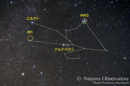 2021年10月8日に撮影されたおうし座