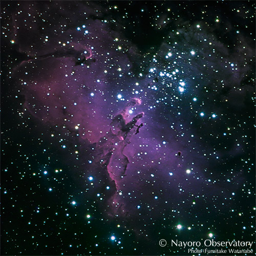2020年8月20日、22日撮影されたM16 わし星雲
