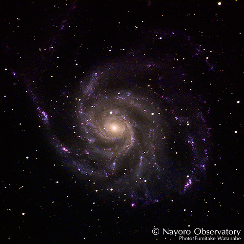 2019年3月10日撮影されたM101 回転花火銀河