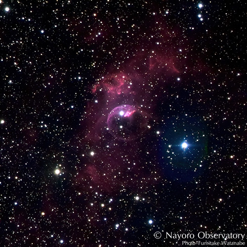 2022年9月28,30日に撮影されたNGC 7635