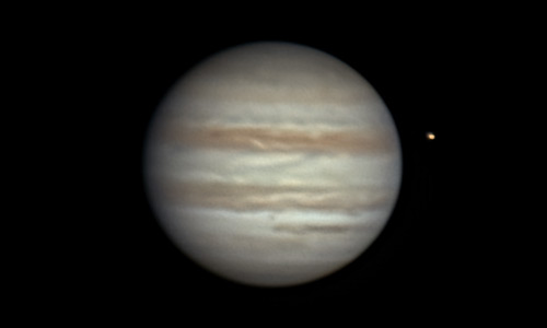 2025年3月8日に撮影された木星