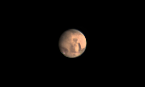 2020年11月21日に撮影された火星