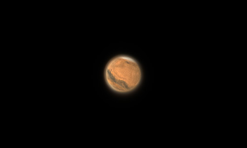 2022年11月19日に撮影された火星