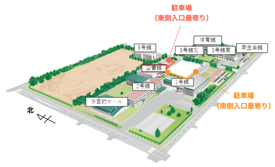 名寄市立天文台キャンパスマップ