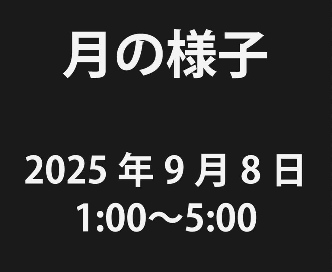 月食現象中の10分ごとの経過の様子
