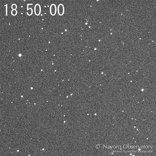 “2022年1月19日に撮影された小惑星