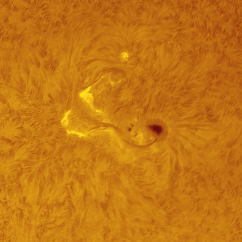 2022年7月19日に撮影された太陽表面