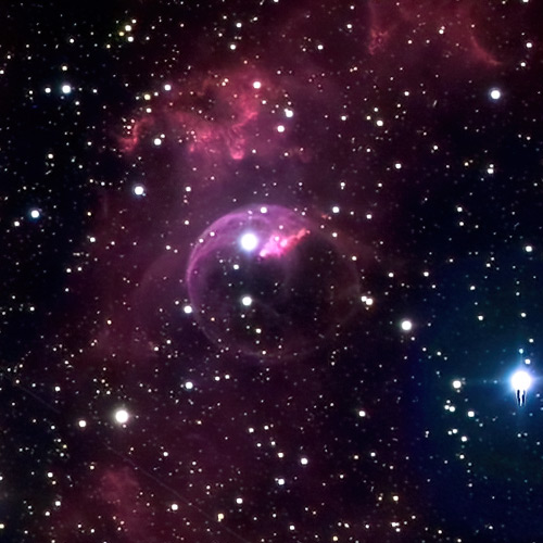 “2022年9月28日に撮影されたシャボン玉星雲”